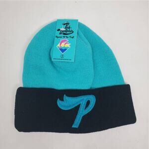 New Pink Dolphins P Cuff Beanie Aqua Navy